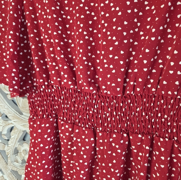 Valentine Date Night Red Heart Dress Size L - Picture 5 of 6